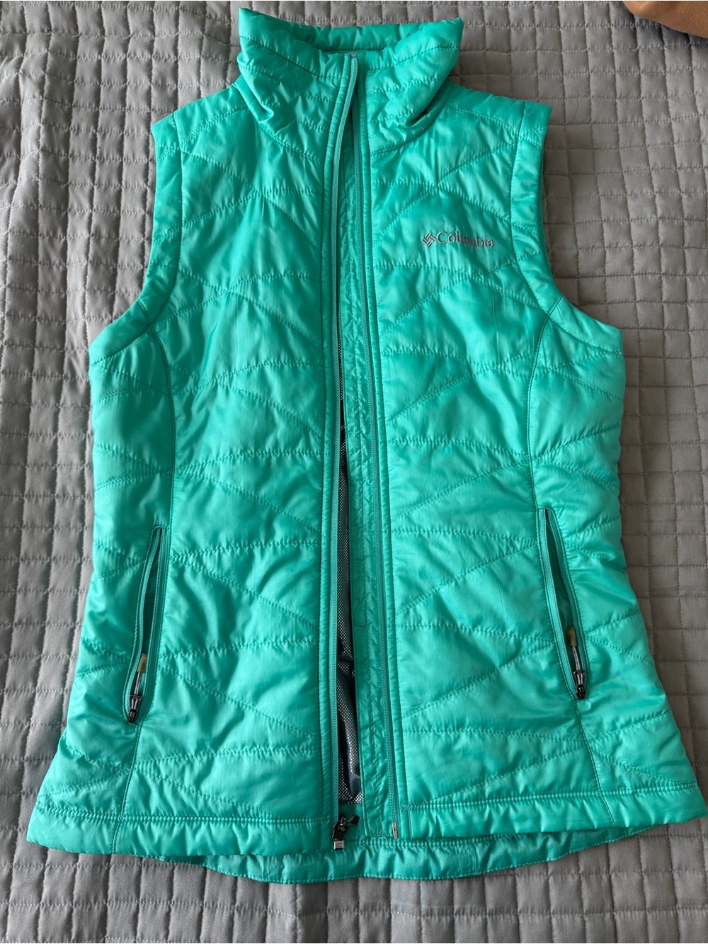 Columbia Teal Quilted Packable Vest